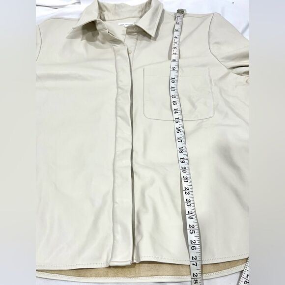 Good American better than leather shirt NWT over sized size 0 - Picture 6 of 10
